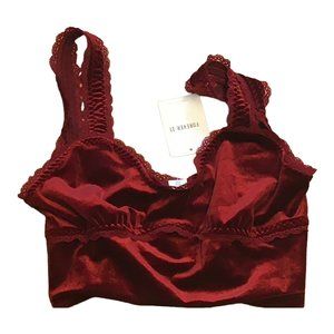 NWT Velvet Lingerie Crop Top